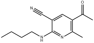 5-ACETYL-2-(BUTYLAMINO)-6-METHYLNICOTINONITRILE Struktur