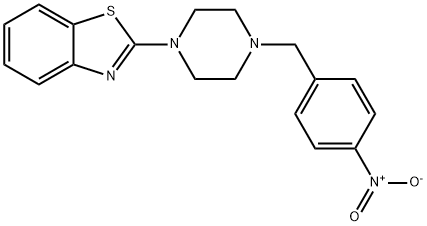 2-[4-(4-NITROBENZYL)PIPERAZINO]-1,3-BENZOTHIAZOLE Structure