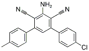 5'-AMINO-4''-CHLORO-4-METHYL-[1,1':3',1'']TERPHENYL-4',6'-DICARBONITRILE Structure