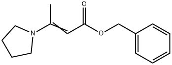 BENZYL 3-(1-PYRROLIDINYL)-2-BUTENOATE Struktur