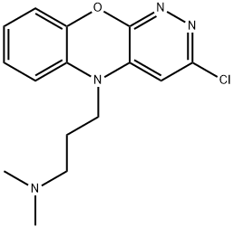 [3-(3-CHLORO-9-OXA-1,2,10-TRIAZA-ANTHRACEN-10-YL)-PROPYL]-DIMETHYL-AMINE Struktur