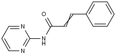 3-PHENYL-N-PYRIMIDIN-2-YLPROP-2-ENAMIDE Struktur