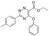 ETHYL 3-(4-METHYLPHENYL)-5-PHENOXY-1,2,4-TRIAZINE-6-CARBOXYLATE Struktur
