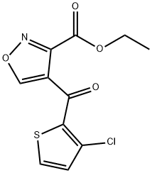 ETHYL 4-[(3-CHLORO-2-THIENYL)CARBONYL]-3-ISOXAZOLECARBOXYLATE Struktur