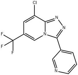 8-CHLORO-3-(3-PYRIDINYL)-6-(TRIFLUOROMETHYL)[1,2,4]TRIAZOLO[4,3-A]PYRIDINE Structure