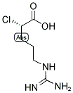 L-ALPHA-CHLORO-D-GUANIDINE VALERIC ACID Struktur