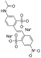 4-ACETAMIDO-4'-NITROSTILBENE-2,2'-DISULFONIC ACID, DISODIUM SALT Structure