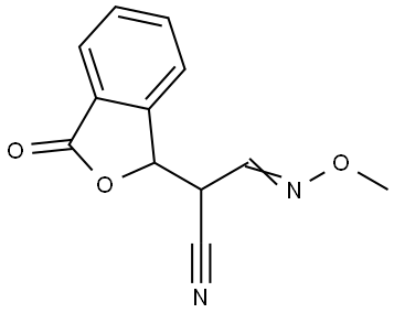 3-(METHOXYIMINO)-2-(3-OXO-1,3-DIHYDRO-2-BENZOFURAN-1-YL)PROPANENITRILE Struktur