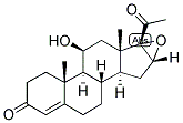 4-PREGNEN-16ALPHA,17ALPHA-EPOXY-11BETA-OL-3,20-DIONE Structure