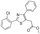 METHYL 2-[2-(2-CHLOROPHENYL)-4-PHENYL-1,3-THIAZOL-5-YL]ACETATE Structure