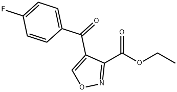 ETHYL 4-(4-FLUOROBENZOYL)-3-ISOXAZOLECARBOXYLATE Struktur