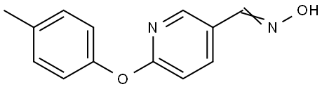 6-(4-METHYLPHENOXY)NICOTINALDEHYDE OXIME Struktur