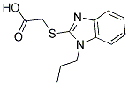 (1-PROPYL-1H-BENZOIMIDAZOL-2-YLSULFANYL)-ACETIC ACID Structure