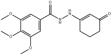 N-((3-OXOCYCLOHEX-1-ENYL)AMINO)(3,4,5-TRIMETHOXYPHENYL)FORMAMIDE Structure
