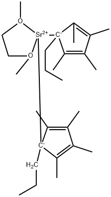 BIS(N-PROPYLTETRAMETHYLCYCLOPENTADIENYL)STRONTIUM DIMETHOXYETHANE ADDUCT 結(jié)構(gòu)式