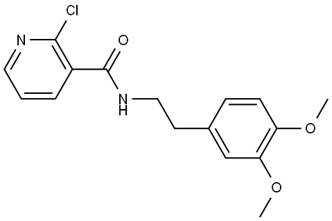 N-(2-(3,4-DIMETHOXYPHENYL)ETHYL)(2-CHLORO(3-PYRIDYL))FORMAMIDE Struktur