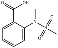 2-[METHYL(METHYLSULFONYL) AMINO] BENZOIC ACID Structure