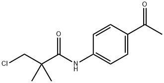 N-(4-ACETYLPHENYL)-3-CHLORO-2,2-DIMETHYLPROPANAMIDE Struktur
