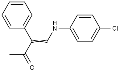 4-(4-CHLOROANILINO)-3-PHENYL-3-BUTEN-2-ONE Struktur