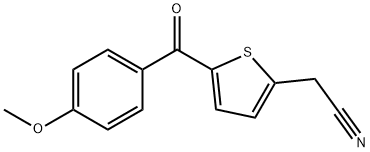2-[5-(4-METHOXYBENZOYL)-2-THIENYL]ACETONITRILE Struktur