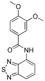 N-2,1,3-BENZOTHIADIAZOL-4-YL-3,4-DIMETHOXYBENZAMIDE Structure