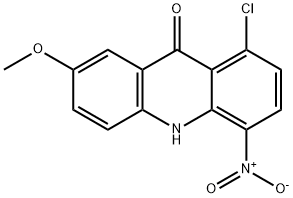 1-CHLORO-7-METHOXY-4-NITRO-9,10-DIHYDROACRIDIN-9-ONE Structure