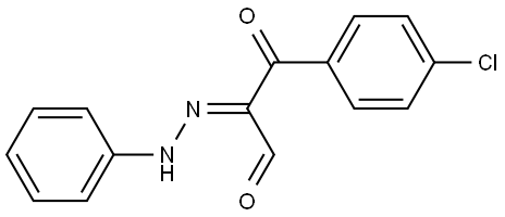3-(4-CHLOROPHENYL)-3-OXO-2-(2-PHENYLHYDRAZONO)PROPANAL Struktur