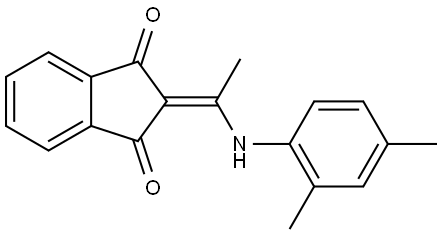 2-(((2,4-DIMETHYLPHENYL)AMINO)ETHYLIDENE)INDANE-1,3-DIONE Struktur