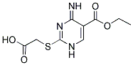 ([5-(ETHOXYCARBONYL)-4-IMINO-1,4-DIHYDROPYRIMIDIN-2-YL] SULFANYL) ACETIC ACID Structure