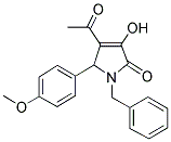 4-ACETYL-1-BENZYL-3-HYDROXY-5-(4-METHOXYPHENYL)-1,5-DIHYDRO-2H-PYRROL-2-ONE Struktur