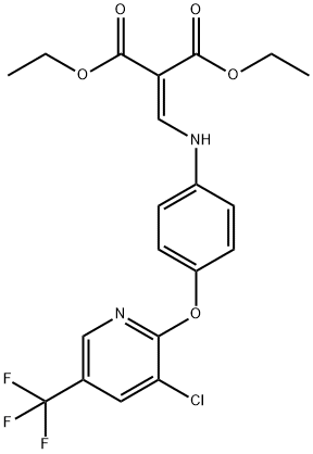 DIETHYL 2-[(4-([3-CHLORO-5-(TRIFLUOROMETHYL)-2-PYRIDINYL]OXY)ANILINO)METHYLENE]MALONATE Structure