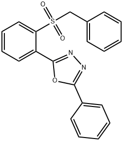 2-[2-(BENZYLSULFONYL)PHENYL]-5-PHENYL-1,3,4-OXADIAZOLE Structure