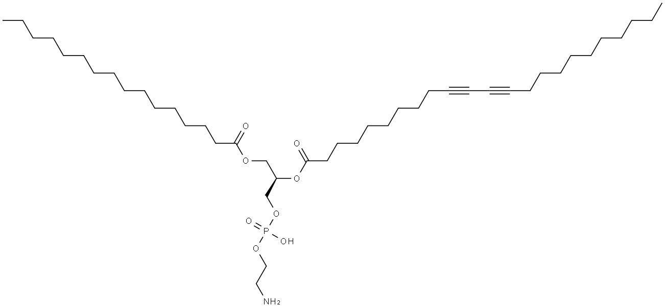 1-PALMITOYL-2-TRICOSADIYNOYL-SN-GLYCERO-3-PHOSPHOETHANOLAMINE Struktur
