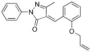(4E)-4-[2-(ALLYLOXY)BENZYLIDENE]-5-METHYL-2-PHENYL-2,4-DIHYDRO-3H-PYRAZOL-3-ONE Struktur