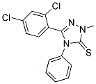 3-(2,4-DICHLOROPHENYL)-1-METHYL-4-PHENYL-1,2,4-TRIAZOLINE-5-THIONE Structure