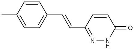 6-(4-METHYLSTYRYL)-3(2H)-PYRIDAZINONE Struktur
