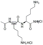 N-ACETYL-L-LYS-L-LYS NH2.2 HCL Struktur