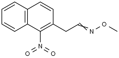 2-(1-NITRO-2-NAPHTHYL)ACETALDEHYDE O-METHYLOXIME Struktur