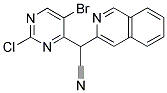 2-(5-BROMO-2-CHLOROPYRIMIDIN-4-YL)-2-(3-ISOQUINOLYL)ACETONITRILE Structure