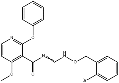 N-(([(2-BROMOBENZYL)OXY]IMINO)METHYL)-4-METHOXY-2-PHENOXYNICOTINAMIDE Structure