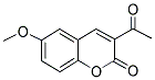 3-ACETYL-6-METHOXY-2H-CHROMEN-2-ONE Struktur