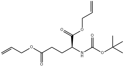 BOC-L-谷氨酸(烯丙酯)-1-烯丙酯 結(jié)構(gòu)式