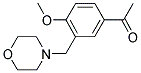 1-[4-METHOXY-3-(MORPHOLIN-4-YLMETHYL)PHENYL]ETHANONE Struktur