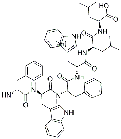 (N-ME-D-PHE6,D-TRP7,9,LEU10-(R)-LEU11)-SUBSTANCE P (6-11) Structure