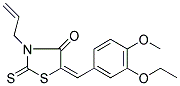 (5E)-3-ALLYL-5-(3-ETHOXY-4-METHOXYBENZYLIDENE)-2-THIOXO-1,3-THIAZOLIDIN-4-ONE Struktur