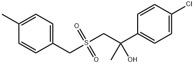 2-(4-CHLOROPHENYL)-1-[(4-METHYLBENZYL)SULFONYL]-2-PROPANOL Struktur