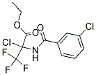 ETHYL 2-CHLORO-2-[(3-CHLOROBENZOYL)AMINO]-3,3,3-TRIFLUOROPROPANOATE Struktur