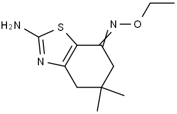 7-(AZAETHOXYMETHYLENE)-5,5-DIMETHYL-4,5,6-TRIHYDROBENZOTHIAZOLE-2-YLAMINE Struktur