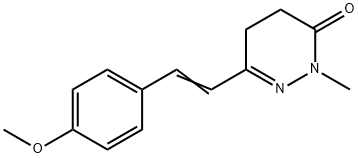 6-(4-METHOXYSTYRYL)-2-METHYL-4,5-DIHYDRO-3(2H)-PYRIDAZINONE Structure