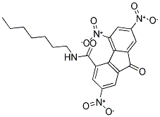 N4-HEPTYL-2,5,7-TRINITRO-9-OXO-9H-FLUORENE-4-CARBOXAMIDE Structure